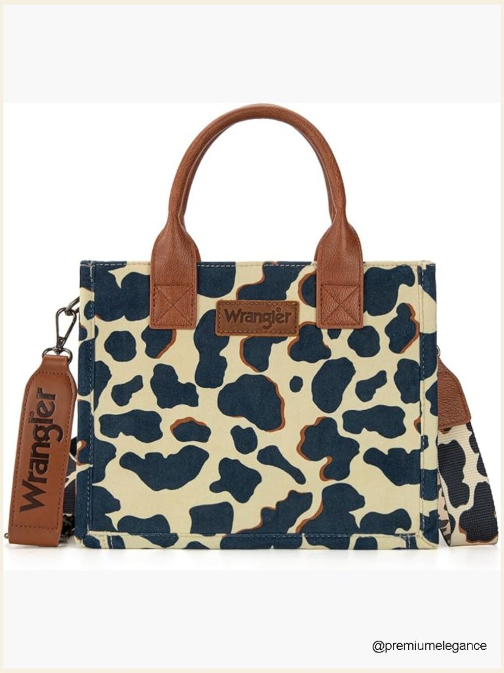 Cow Print Tote Bag Top Handle Crossbody Purse Faux Leather